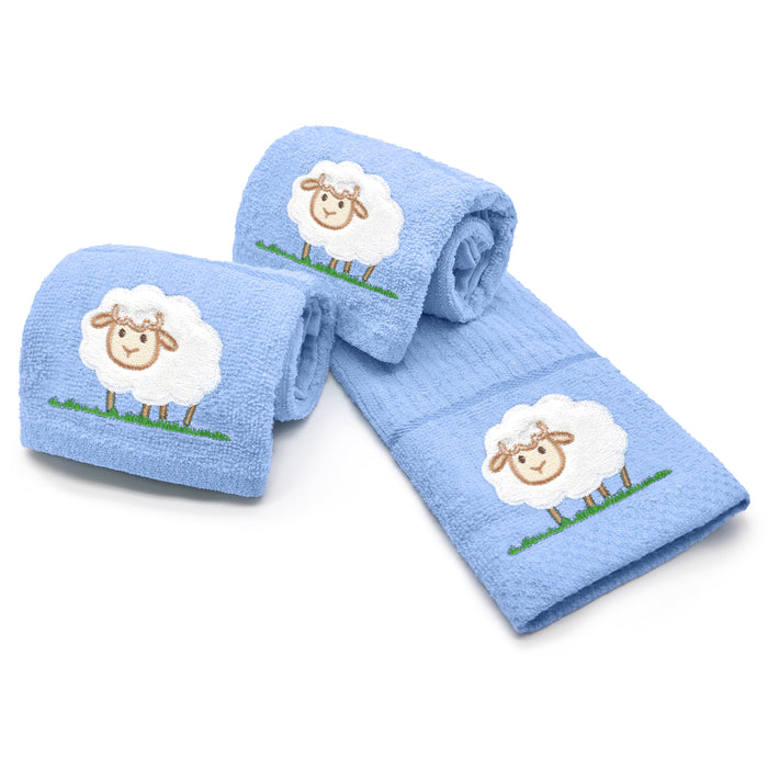 Blue Sheep Tea Towel