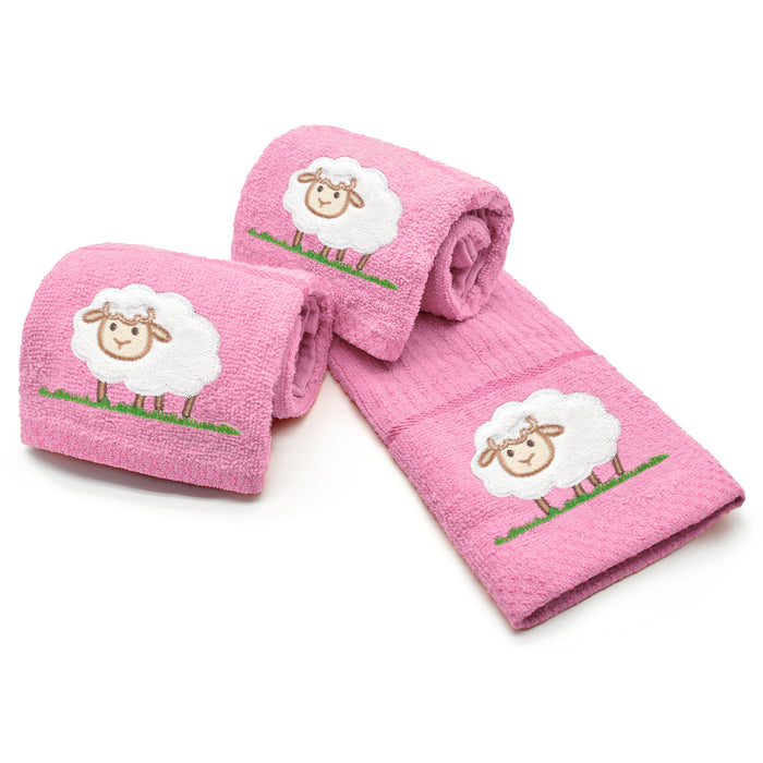 Pink Sheep Tea Towel