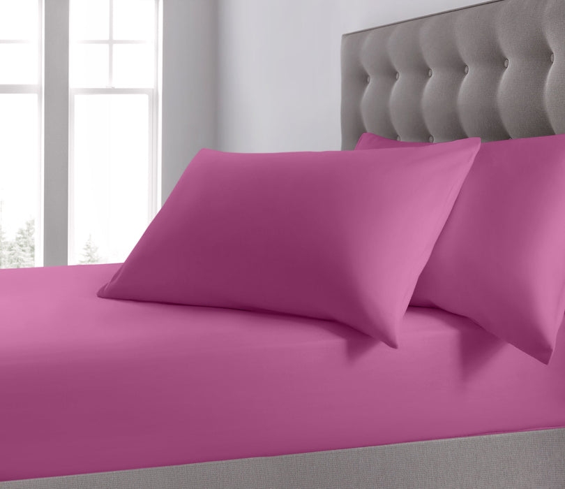 Plain Dyed Fitted Sheet Cerise