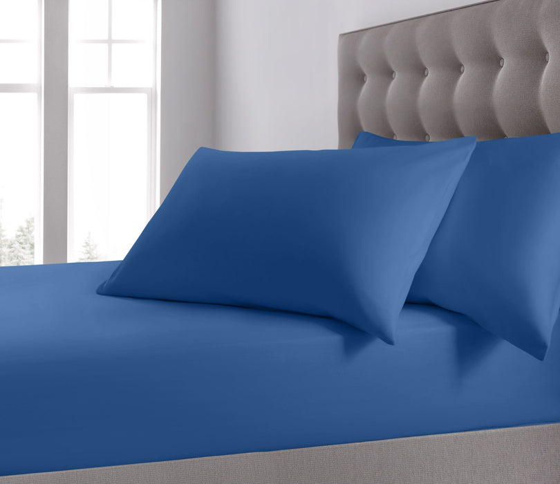 Plain Dyed Fitted Sheet Blue