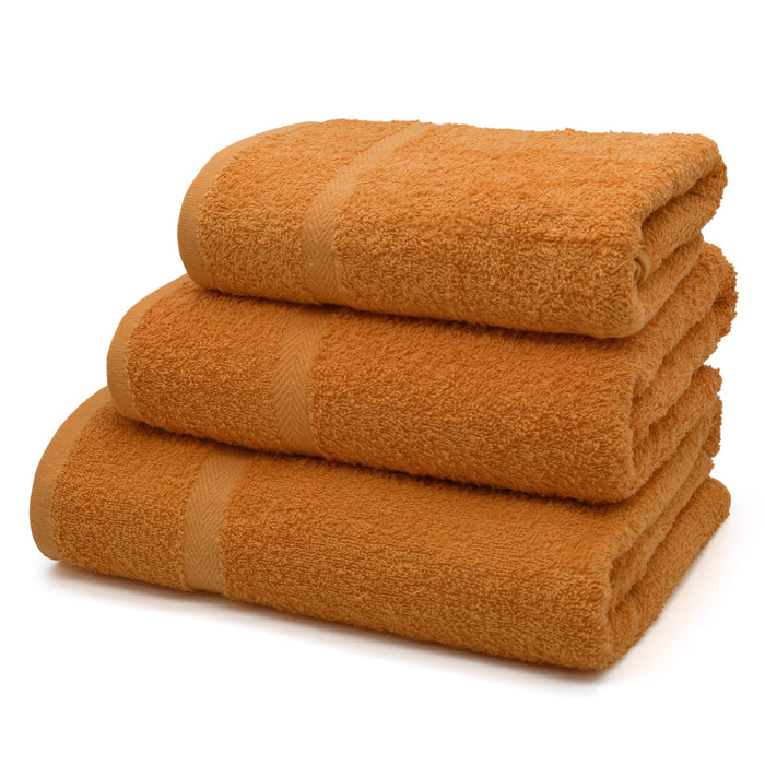 Gemini 100% Cotton Orange Towels