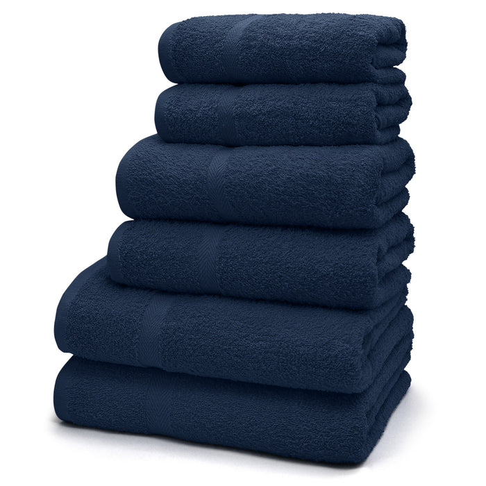 Gemini 100% Cotton Navy Blue Towels