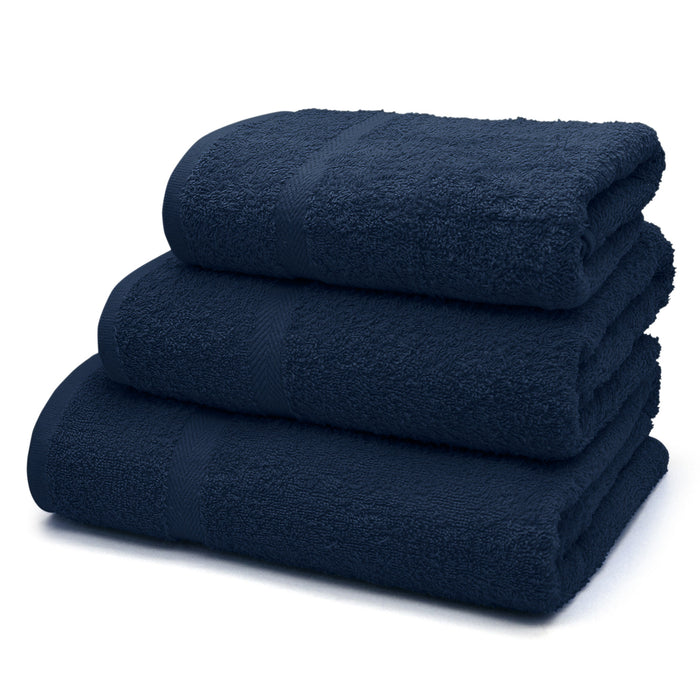 Gemini 100% Cotton Navy Blue Towels