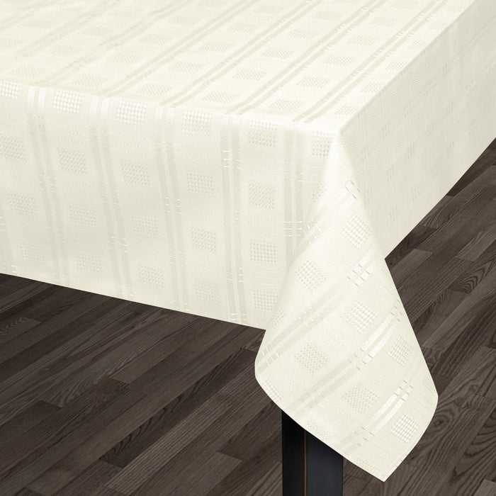 Hampton Luxury Jacquard Cream Tablecloth