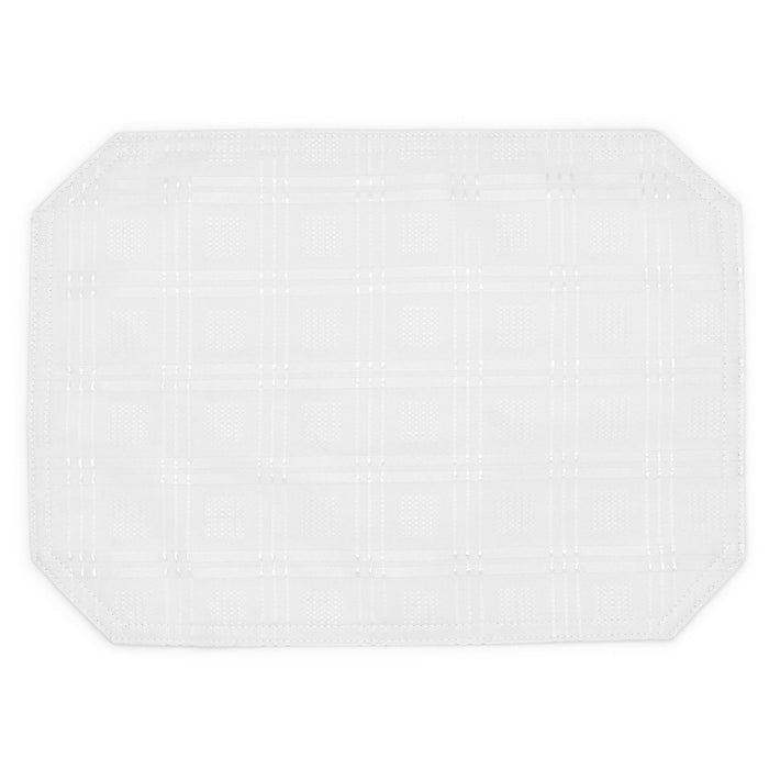 Hampton Luxury Jacquard White Placemat