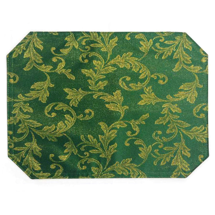 Heather Luxury Jacquard Green Placemat