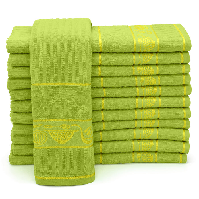 Cooks Jacquard Lime Green Tea Towel