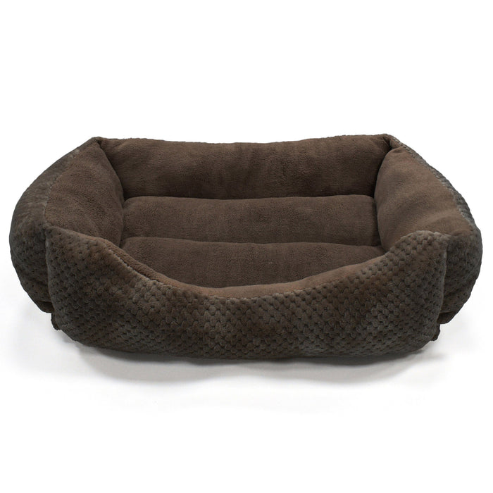 Luxury Soft Touch Cuddle Chocolate Pet Bed