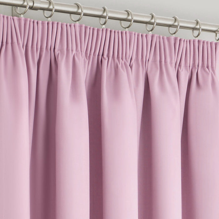 Manhattan Baby Pink Pencil Pleat Blackout Curtains