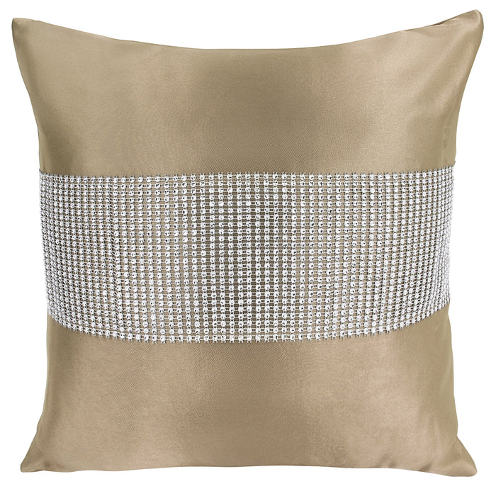 Manhattan Stone Diamante Cushion Cover