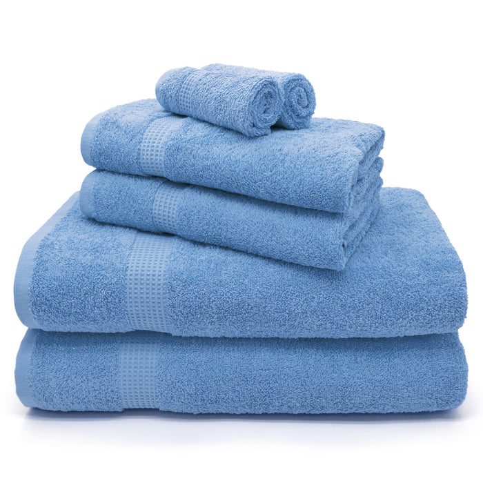 Egyptian 600gsm Blue Cotton Towels