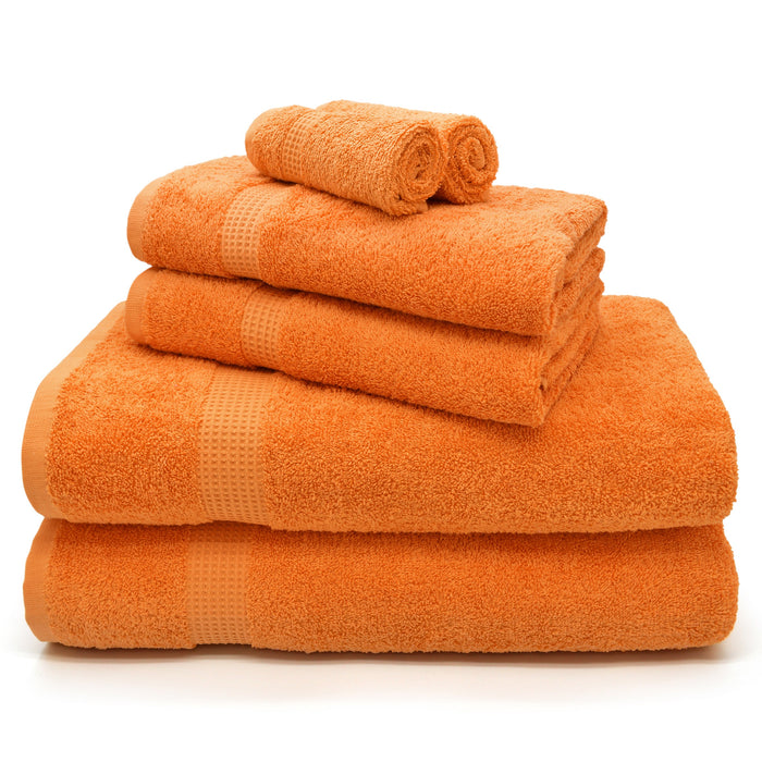 Egyptian 600gsm Orange Cotton Towels