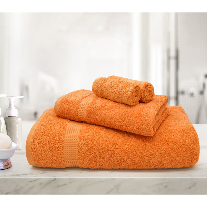 Egyptian 600gsm Orange Cotton Towels