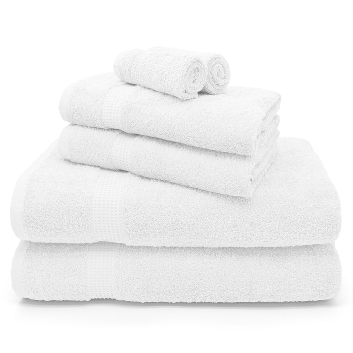 Egyptian 600gsm White Cotton Towels