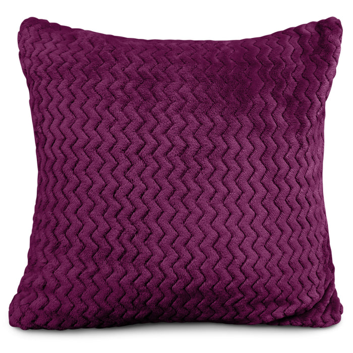 Moda Plush Aubergine Purple Cushion Cover
