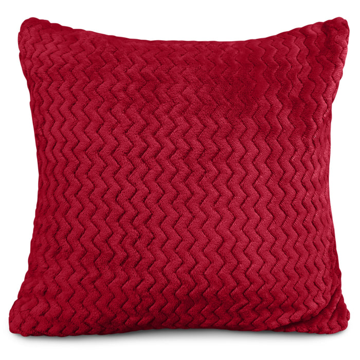 Moda Plush Red Cushion Cover