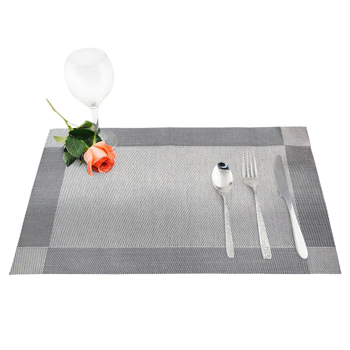 Morton Jacquard Placemat Silver