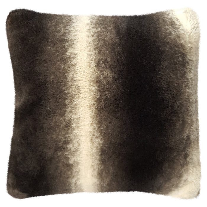 Nebraska Brown Faux Fur Cushion Cover