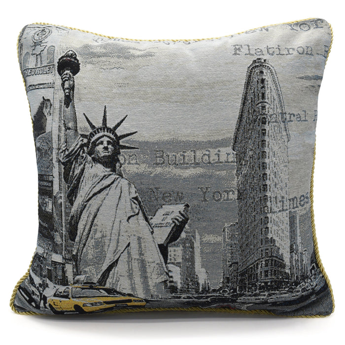 New York Taxi Tapestry Cushion Cover