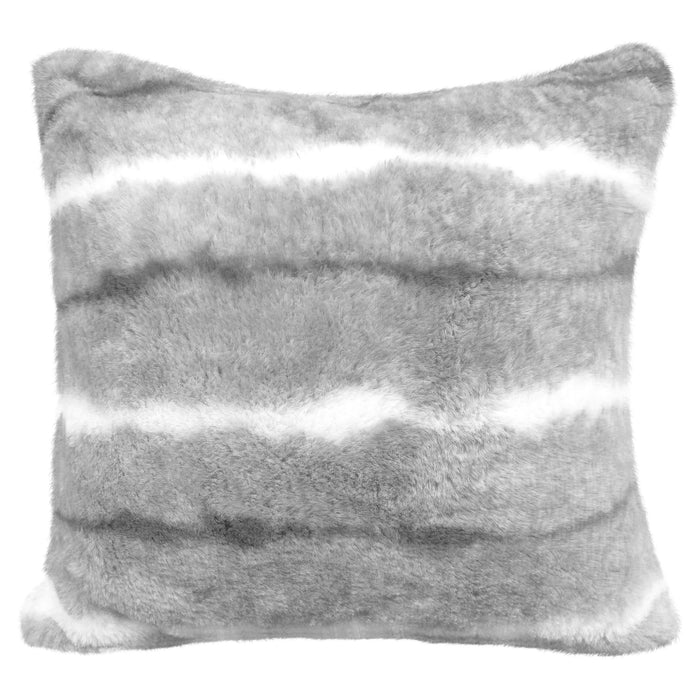 Oxen Grey Faux Fur Cushion Cover