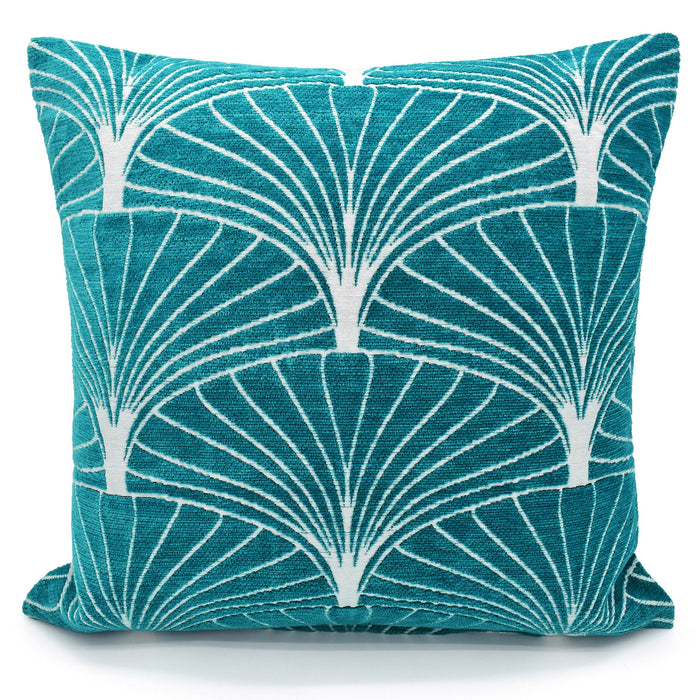 Palermo Teal Chenille Cushion Cover