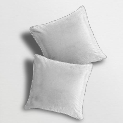Luna Velvet Plain White Cushion Cover