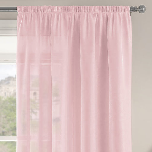 Riva Baby Pink Slot Top Voile Panel