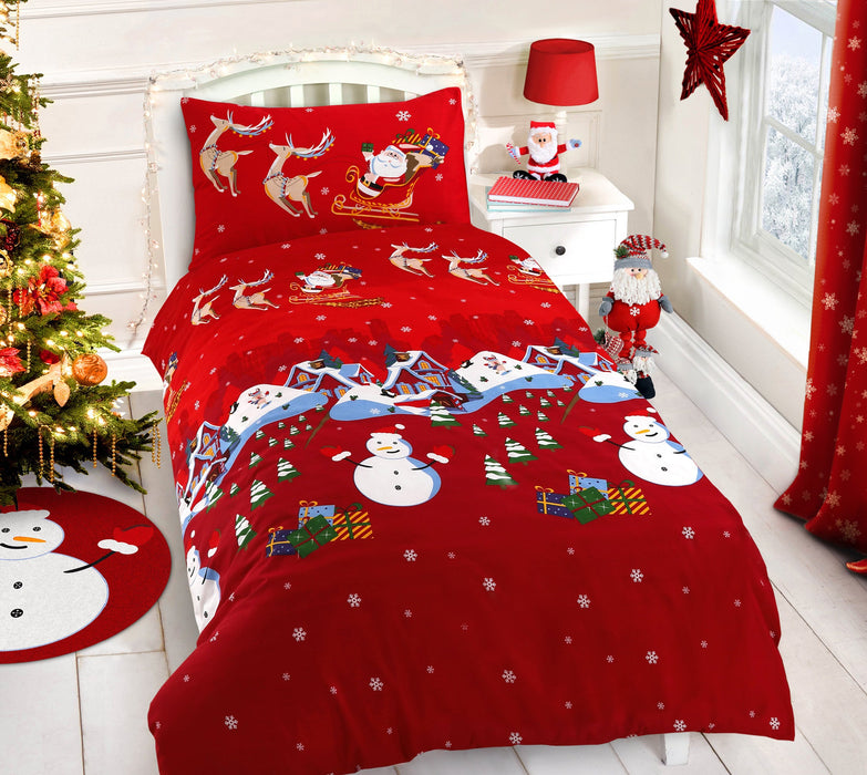 Santa and Friends Duvet Cover & Pillowcase Set