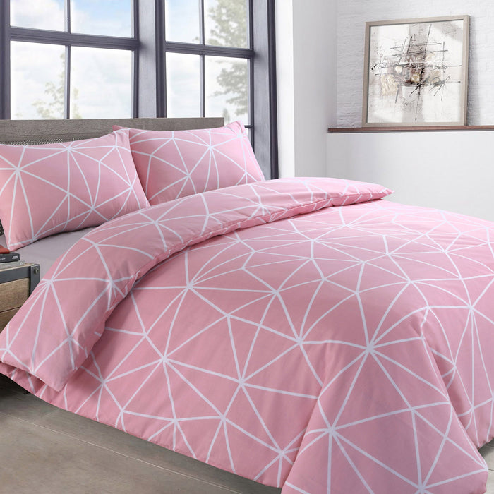 Saxton Pink Twin Pack Duvet Covers