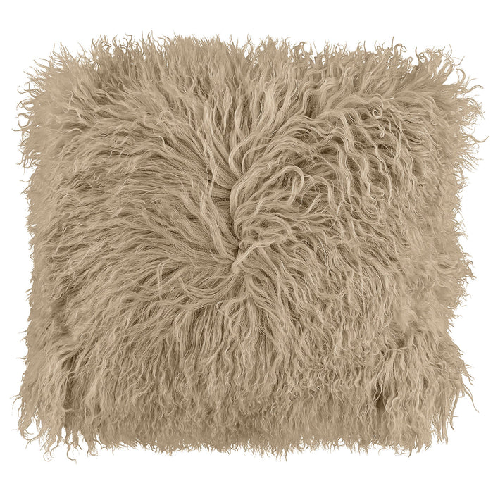 Mongolian Natural Shaggy Cushion Cover