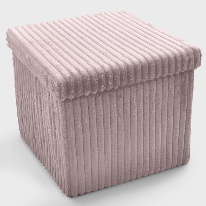 Blush Pink Corduroy Storage Box