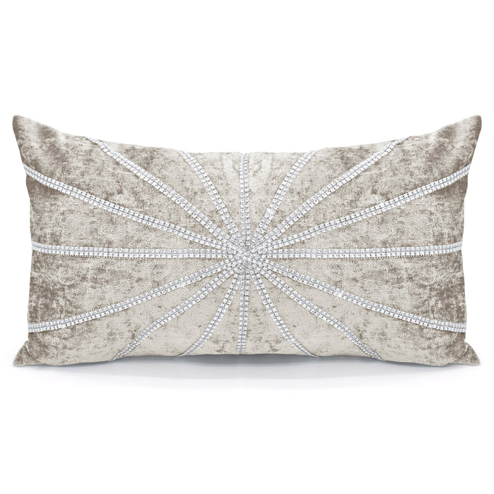 Starburst Crushed Velvet Natural Boudoir