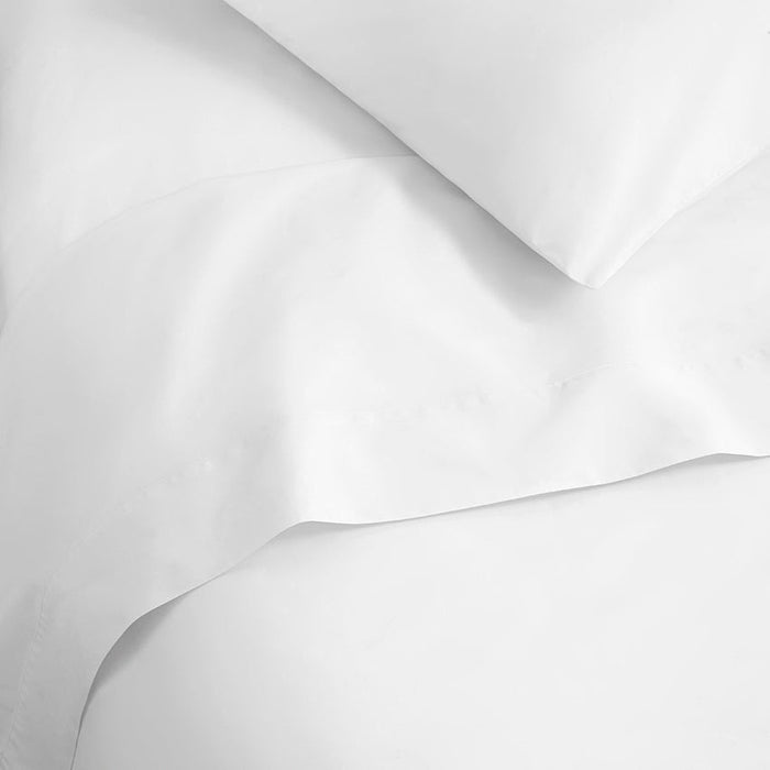 200 Thread Count Percale Flat Sheet White