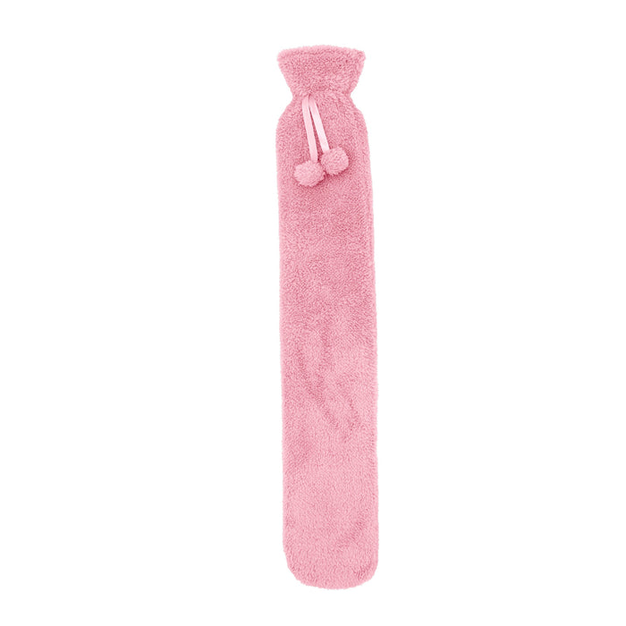 Thermal Teddy Fleece Hot Water Bottle Pink