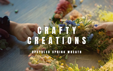 How to Make an Upcycled Spring Wreath
