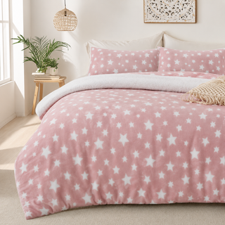Teddy Fleece Duvet Cover and Pillowcase Sets