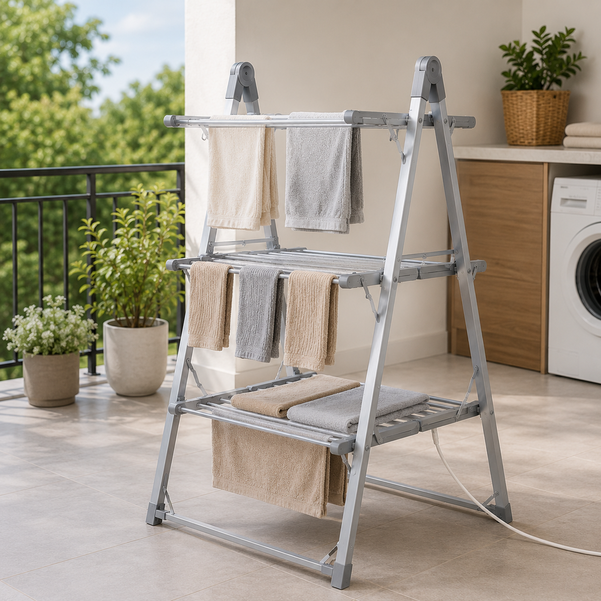 Home Republic 3 Tier Foldable Heated Air Dryer