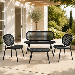 Home Republic Capri 4 Piece Garden Sofa And Tabe Set