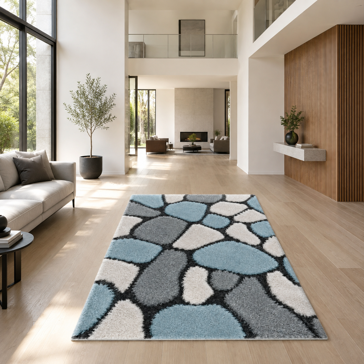 Home Republic Pebbles Shaggy Rug Long Pile