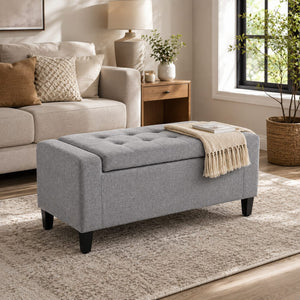 Home Republic Keswick Linen Storage Seat