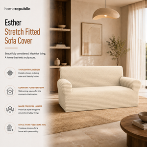 Home Republic Esther Stretch Fitted Sofa Cover