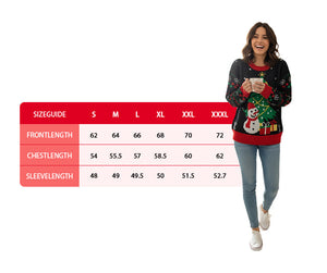 Velosso Festive Fun Light Up Snowman Christmas Jumper