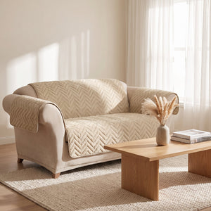 Home Republic Chevron Water Repellent Sofa Protector