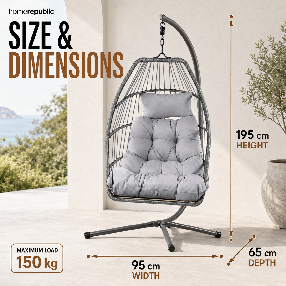 Home Republic Miami Egg Chair