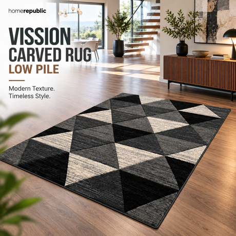 Home Republic Vission Carved Rug Low Pile