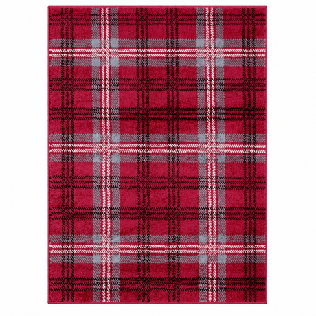Home Republic Tartan Check Rug Low Pile
