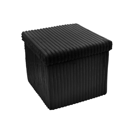 Home Republic Foldable Corduroy Storage Ottoman