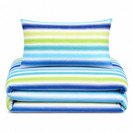 Velosso Multi Stripes Duvet Cover & Pillowcase Set
