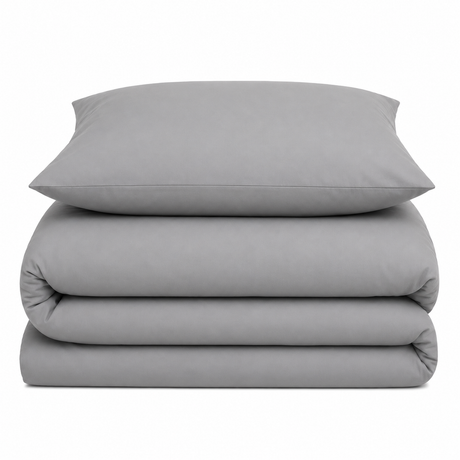 Velosso Plain Dyed Duvet Cover & Pillowcase Set