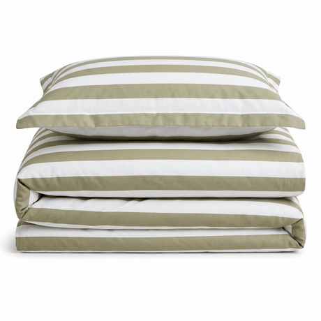 Sweet Dreams Lyndon Wide Stripe Duvet Cover And Pillowcase Set